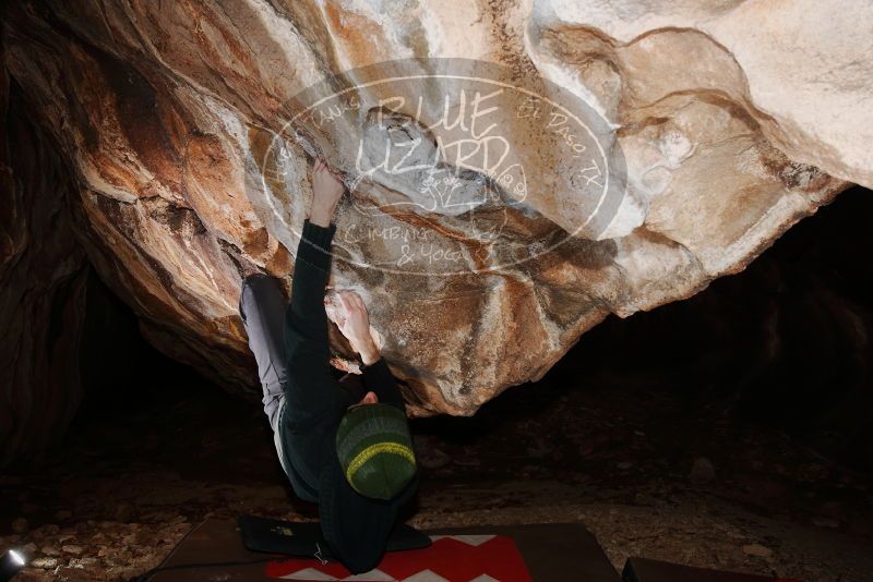 Bouldering in Hueco Tanks on 01/18/2019 with Blue Lizard Climbing and Yoga

Filename: SRM_20190118_1404050.jpg
Aperture: f/8.0
Shutter Speed: 1/250
Body: Canon EOS-1D Mark II
Lens: Canon EF 16-35mm f/2.8 L