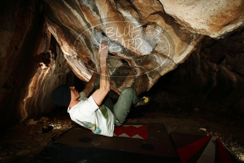 Bouldering in Hueco Tanks on 01/18/2019 with Blue Lizard Climbing and Yoga

Filename: SRM_20190118_1432480.jpg
Aperture: f/8.0
Shutter Speed: 1/250
Body: Canon EOS-1D Mark II
Lens: Canon EF 16-35mm f/2.8 L