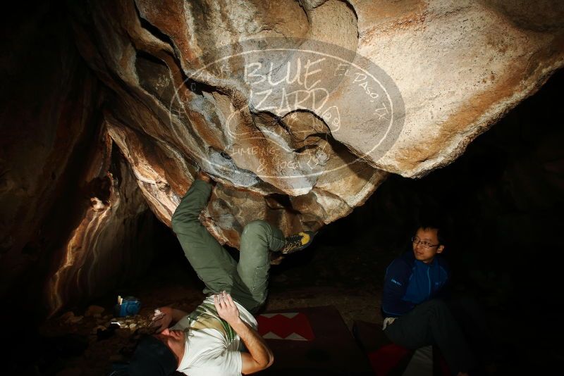 Bouldering in Hueco Tanks on 01/18/2019 with Blue Lizard Climbing and Yoga

Filename: SRM_20190118_1506080.jpg
Aperture: f/8.0
Shutter Speed: 1/250
Body: Canon EOS-1D Mark II
Lens: Canon EF 16-35mm f/2.8 L