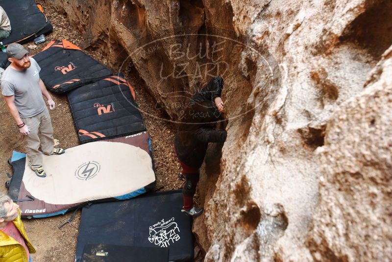 Bouldering in Hueco Tanks on 01/18/2019 with Blue Lizard Climbing and Yoga

Filename: SRM_20190118_1245090.jpg
Aperture: f/4.5
Shutter Speed: 1/125
Body: Canon EOS-1D Mark II
Lens: Canon EF 16-35mm f/2.8 L