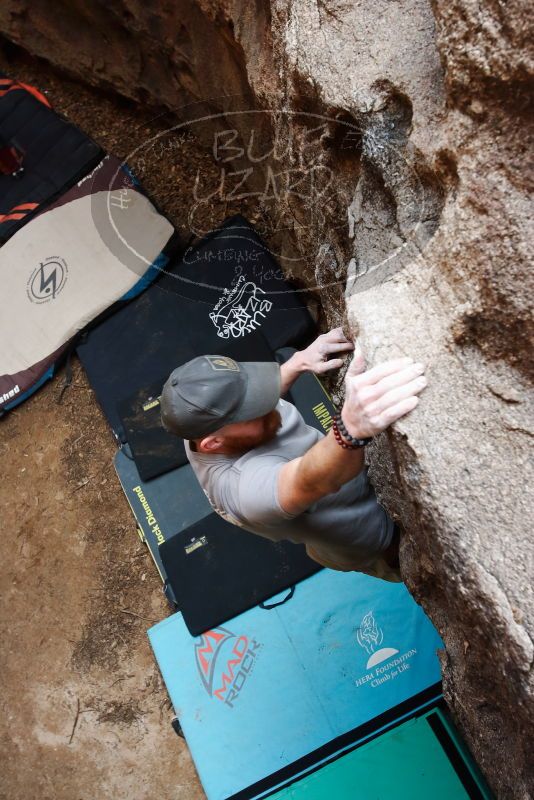 Bouldering in Hueco Tanks on 01/18/2019 with Blue Lizard Climbing and Yoga

Filename: SRM_20190118_1247130.jpg
Aperture: f/5.6
Shutter Speed: 1/125
Body: Canon EOS-1D Mark II
Lens: Canon EF 16-35mm f/2.8 L