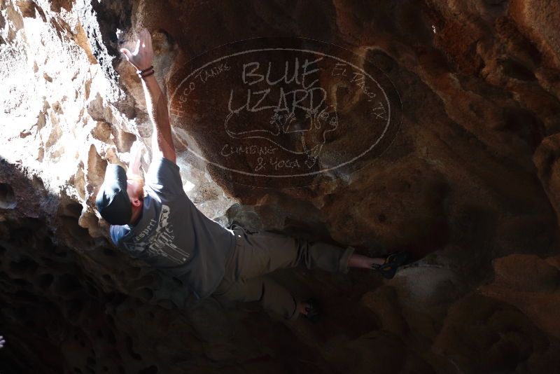Bouldering in Hueco Tanks on 01/18/2019 with Blue Lizard Climbing and Yoga

Filename: SRM_20190118_1306220.jpg
Aperture: f/2.8
Shutter Speed: 1/320
Body: Canon EOS-1D Mark II
Lens: Canon EF 50mm f/1.8 II