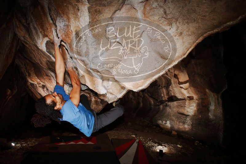Bouldering in Hueco Tanks on 01/18/2019 with Blue Lizard Climbing and Yoga

Filename: SRM_20190118_1400200.jpg
Aperture: f/8.0
Shutter Speed: 1/250
Body: Canon EOS-1D Mark II
Lens: Canon EF 16-35mm f/2.8 L