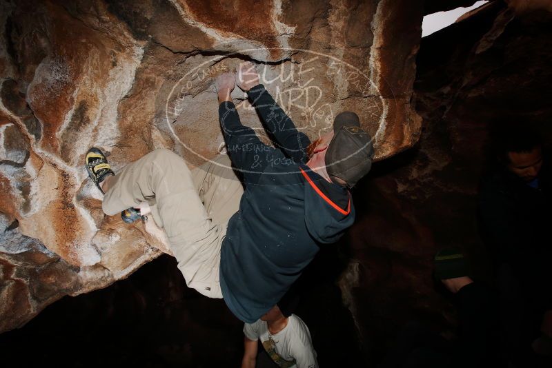 Bouldering in Hueco Tanks on 01/18/2019 with Blue Lizard Climbing and Yoga
Filename: SRM_20190118_1409550.jpg
Aperture: f/8.0
Shutter Speed: 1/250
Body: Canon EOS-1D Mark II
Lens: Canon EF 16-35mm f/2.8 L