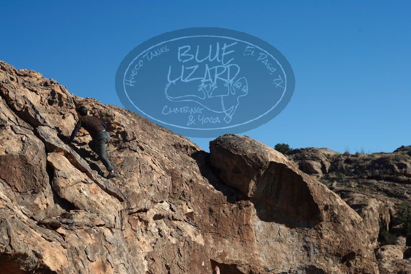 Bouldering in Hueco Tanks on 01/19/2019 with Blue Lizard Climbing and Yoga

Filename: SRM_20190119_1105370.jpg
Aperture: f/5.0
Shutter Speed: 1/500
Body: Canon EOS-1D Mark II
Lens: Canon EF 50mm f/1.8 II