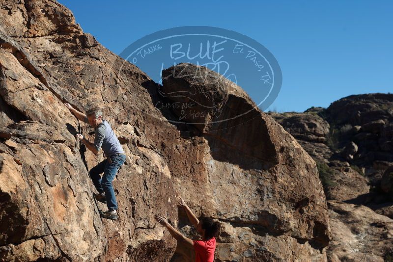 Bouldering in Hueco Tanks on 01/19/2019 with Blue Lizard Climbing and Yoga

Filename: SRM_20190119_1107220.jpg
Aperture: f/5.0
Shutter Speed: 1/500
Body: Canon EOS-1D Mark II
Lens: Canon EF 50mm f/1.8 II