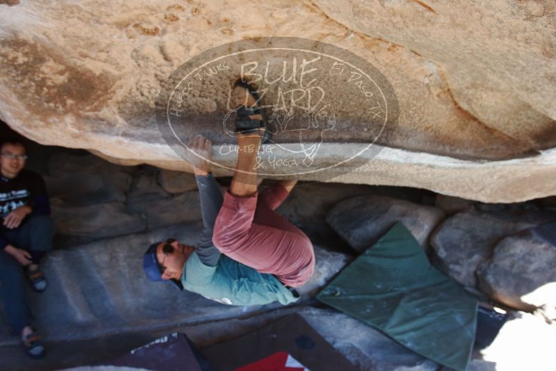 Bouldering in Hueco Tanks on 01/19/2019 with Blue Lizard Climbing and Yoga

Filename: SRM_20190119_1155370.jpg
Aperture: f/5.0
Shutter Speed: 1/250
Body: Canon EOS-1D Mark II
Lens: Canon EF 16-35mm f/2.8 L