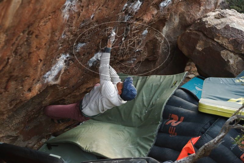 Bouldering in Hueco Tanks on 01/19/2019 with Blue Lizard Climbing and Yoga

Filename: SRM_20190119_1815580.jpg
Aperture: f/2.5
Shutter Speed: 1/250
Body: Canon EOS-1D Mark II
Lens: Canon EF 50mm f/1.8 II