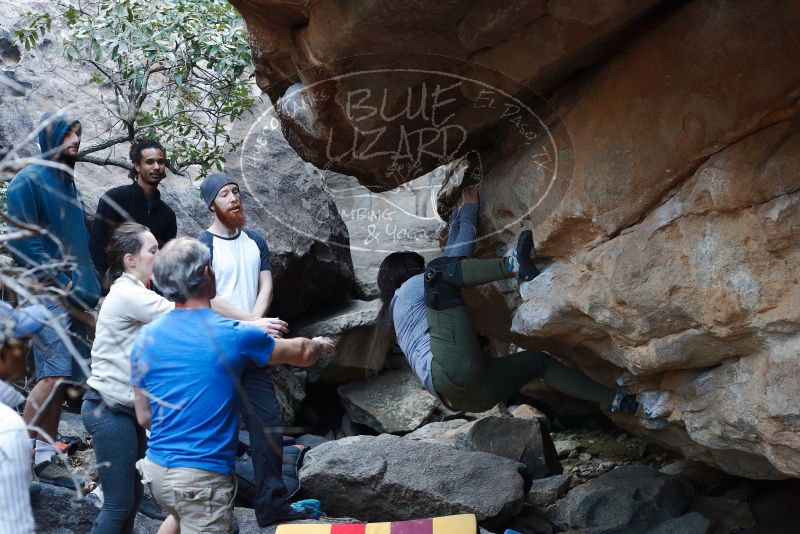 Bouldering in Hueco Tanks on 01/20/2019 with Blue Lizard Climbing and Yoga

Filename: SRM_20190120_1104141.jpg
Aperture: f/3.5
Shutter Speed: 1/250
Body: Canon EOS-1D Mark II
Lens: Canon EF 50mm f/1.8 II