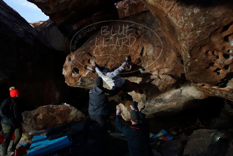 Bouldering in Hueco Tanks on 01/20/2019 with Blue Lizard Climbing and Yoga

Filename: SRM_20190120_1242430.jpg
Aperture: f/5.6
Shutter Speed: 1/250
Body: Canon EOS-1D Mark II
Lens: Canon EF 16-35mm f/2.8 L