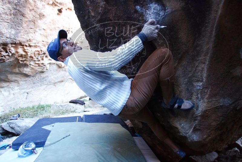 Bouldering in Hueco Tanks on 01/20/2019 with Blue Lizard Climbing and Yoga

Filename: SRM_20190120_1302110.jpg
Aperture: f/2.8
Shutter Speed: 1/100
Body: Canon EOS-1D Mark II
Lens: Canon EF 16-35mm f/2.8 L