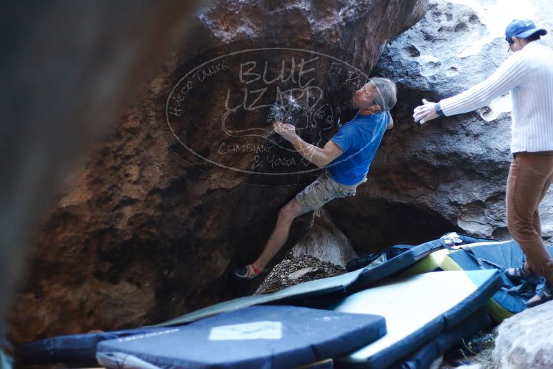 Bouldering in Hueco Tanks on 01/20/2019 with Blue Lizard Climbing and Yoga

Filename: SRM_20190120_1315410.jpg
Aperture: f/2.2
Shutter Speed: 1/250
Body: Canon EOS-1D Mark II
Lens: Canon EF 50mm f/1.8 II