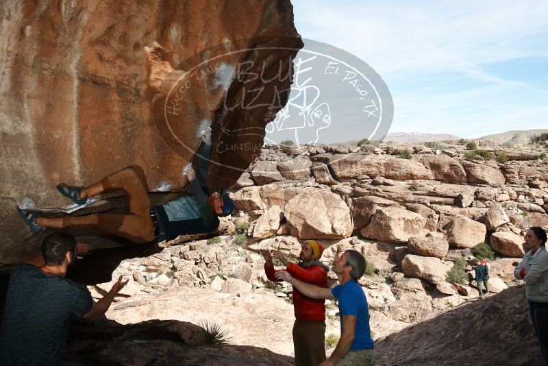 Bouldering in Hueco Tanks on 01/20/2019 with Blue Lizard Climbing and Yoga

Filename: SRM_20190120_1428050.jpg
Aperture: f/8.0
Shutter Speed: 1/250
Body: Canon EOS-1D Mark II
Lens: Canon EF 16-35mm f/2.8 L