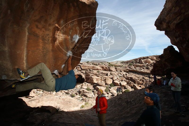 Bouldering in Hueco Tanks on 01/20/2019 with Blue Lizard Climbing and Yoga

Filename: SRM_20190120_1434120.jpg
Aperture: f/8.0
Shutter Speed: 1/250
Body: Canon EOS-1D Mark II
Lens: Canon EF 16-35mm f/2.8 L