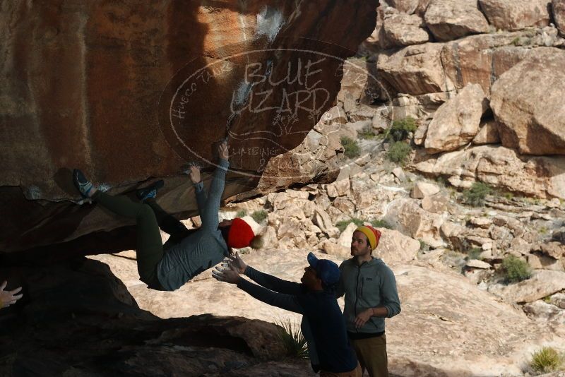 Bouldering in Hueco Tanks on 01/20/2019 with Blue Lizard Climbing and Yoga

Filename: SRM_20190120_1448120.jpg
Aperture: f/8.0
Shutter Speed: 1/250
Body: Canon EOS-1D Mark II
Lens: Canon EF 50mm f/1.8 II
