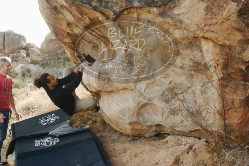 Bouldering in Hueco Tanks on 01/21/2019 with Blue Lizard Climbing and Yoga

Filename: SRM_20190121_1058540.jpg
Aperture: f/4.0
Shutter Speed: 1/250
Body: Canon EOS-1D Mark II
Lens: Canon EF 50mm f/1.8 II