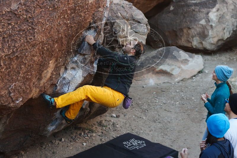 Bouldering in Hueco Tanks on 01/26/2019 with Blue Lizard Climbing and Yoga

Filename: SRM_20190126_1025440.jpg
Aperture: f/3.5
Shutter Speed: 1/250
Body: Canon EOS-1D Mark II
Lens: Canon EF 50mm f/1.8 II