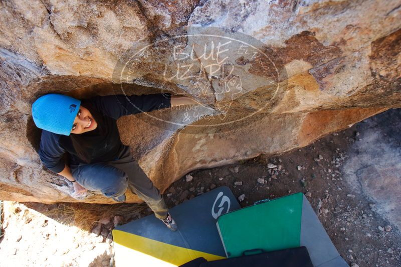Bouldering in Hueco Tanks on 01/26/2019 with Blue Lizard Climbing and Yoga

Filename: SRM_20190126_1105220.jpg
Aperture: f/5.0
Shutter Speed: 1/250
Body: Canon EOS-1D Mark II
Lens: Canon EF 16-35mm f/2.8 L