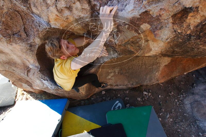 Bouldering in Hueco Tanks on 01/26/2019 with Blue Lizard Climbing and Yoga

Filename: SRM_20190126_1109390.jpg
Aperture: f/5.6
Shutter Speed: 1/250
Body: Canon EOS-1D Mark II
Lens: Canon EF 16-35mm f/2.8 L