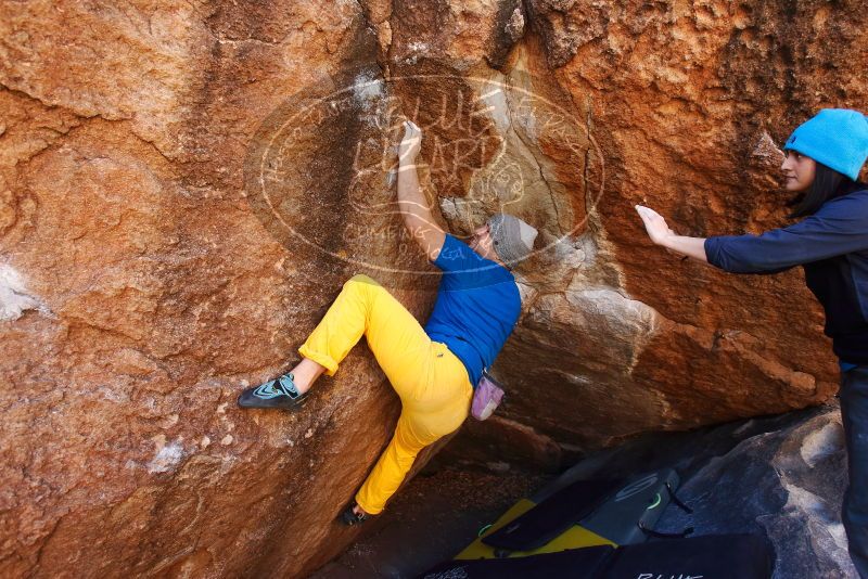 Bouldering in Hueco Tanks on 01/26/2019 with Blue Lizard Climbing and Yoga

Filename: SRM_20190126_1144430.jpg
Aperture: f/5.6
Shutter Speed: 1/200
Body: Canon EOS-1D Mark II
Lens: Canon EF 16-35mm f/2.8 L