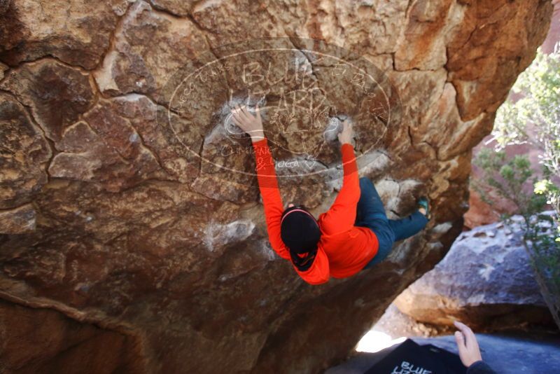 Bouldering in Hueco Tanks on 01/26/2019 with Blue Lizard Climbing and Yoga

Filename: SRM_20190126_1221060.jpg
Aperture: f/4.0
Shutter Speed: 1/250
Body: Canon EOS-1D Mark II
Lens: Canon EF 16-35mm f/2.8 L