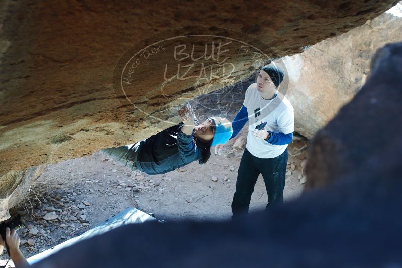 Bouldering in Hueco Tanks on 01/26/2019 with Blue Lizard Climbing and Yoga

Filename: SRM_20190126_1331300.jpg
Aperture: f/3.5
Shutter Speed: 1/250
Body: Canon EOS-1D Mark II
Lens: Canon EF 50mm f/1.8 II
