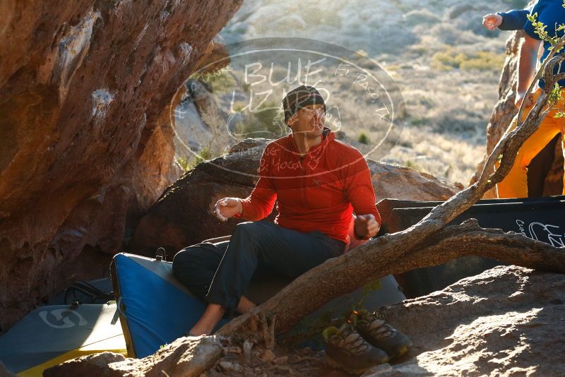 Bouldering in Hueco Tanks on 01/26/2019 with Blue Lizard Climbing and Yoga

Filename: SRM_20190126_1804040.jpg
Aperture: f/4.0
Shutter Speed: 1/250
Body: Canon EOS-1D Mark II
Lens: Canon EF 50mm f/1.8 II