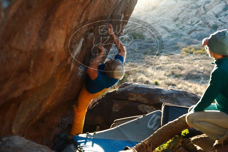 Bouldering in Hueco Tanks on 01/26/2019 with Blue Lizard Climbing and Yoga

Filename: SRM_20190126_1808240.jpg
Aperture: f/4.0
Shutter Speed: 1/250
Body: Canon EOS-1D Mark II
Lens: Canon EF 50mm f/1.8 II
