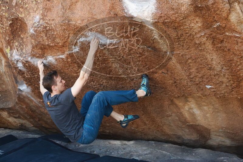 Bouldering in Hueco Tanks on 01/27/2019 with Blue Lizard Climbing and Yoga

Filename: SRM_20190127_1201570.jpg
Aperture: f/2.8
Shutter Speed: 1/400
Body: Canon EOS-1D Mark II
Lens: Canon EF 50mm f/1.8 II