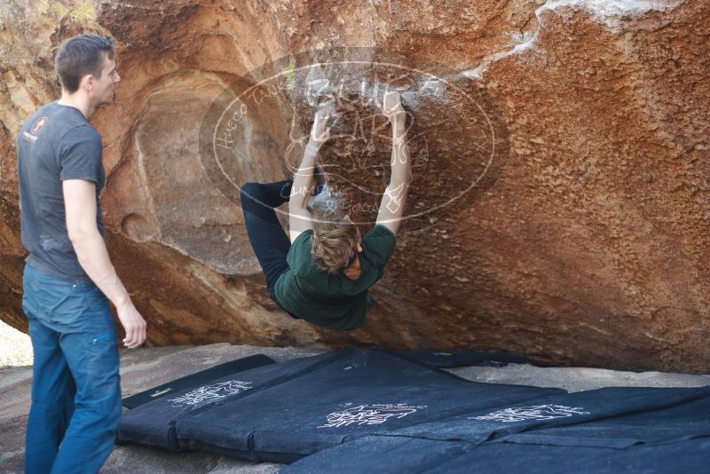 Bouldering in Hueco Tanks on 01/27/2019 with Blue Lizard Climbing and Yoga

Filename: SRM_20190127_1210080.jpg
Aperture: f/2.5
Shutter Speed: 1/320
Body: Canon EOS-1D Mark II
Lens: Canon EF 50mm f/1.8 II