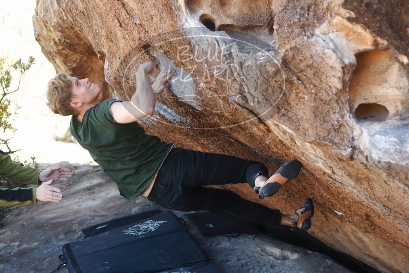 Bouldering in Hueco Tanks on 01/27/2019 with Blue Lizard Climbing and Yoga

Filename: SRM_20190127_1250200.jpg
Aperture: f/3.2
Shutter Speed: 1/500
Body: Canon EOS-1D Mark II
Lens: Canon EF 50mm f/1.8 II