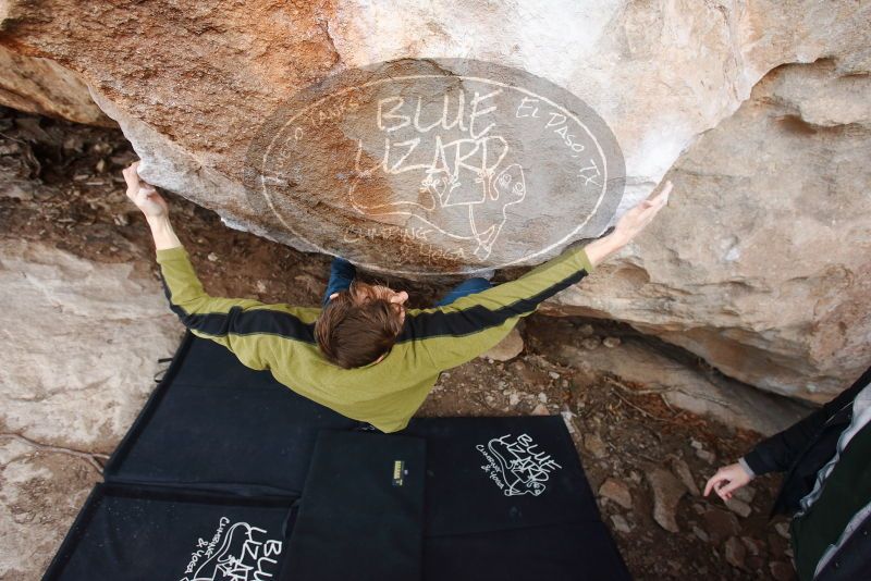 Bouldering in Hueco Tanks on 01/27/2019 with Blue Lizard Climbing and Yoga

Filename: SRM_20190127_1354130.jpg
Aperture: f/4.0
Shutter Speed: 1/500
Body: Canon EOS-1D Mark II
Lens: Canon EF 16-35mm f/2.8 L