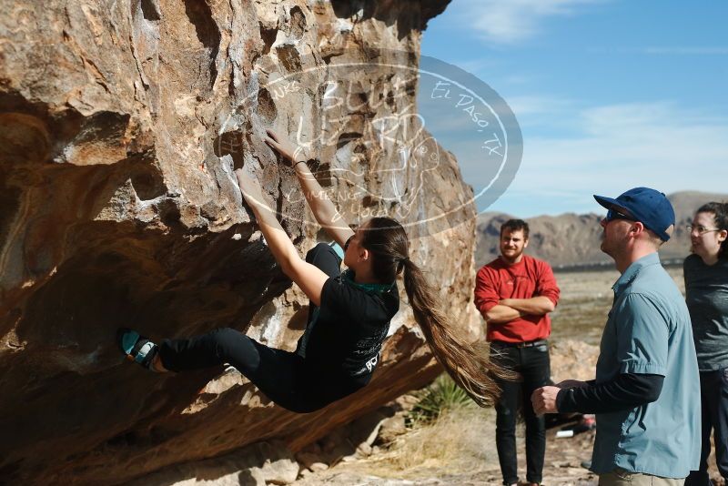 Bouldering in Hueco Tanks on 02/03/2019 with Blue Lizard Climbing and Yoga

Filename: SRM_20190203_1135220.jpg
Aperture: f/4.0
Shutter Speed: 1/1600
Body: Canon EOS-1D Mark II
Lens: Canon EF 50mm f/1.8 II