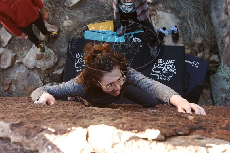 Bouldering in Hueco Tanks on 02/03/2019 with Blue Lizard Climbing and Yoga

Filename: SRM_20190203_1216310.jpg
Aperture: f/5.6
Shutter Speed: 1/200
Body: Canon EOS-1D Mark II
Lens: Canon EF 16-35mm f/2.8 L