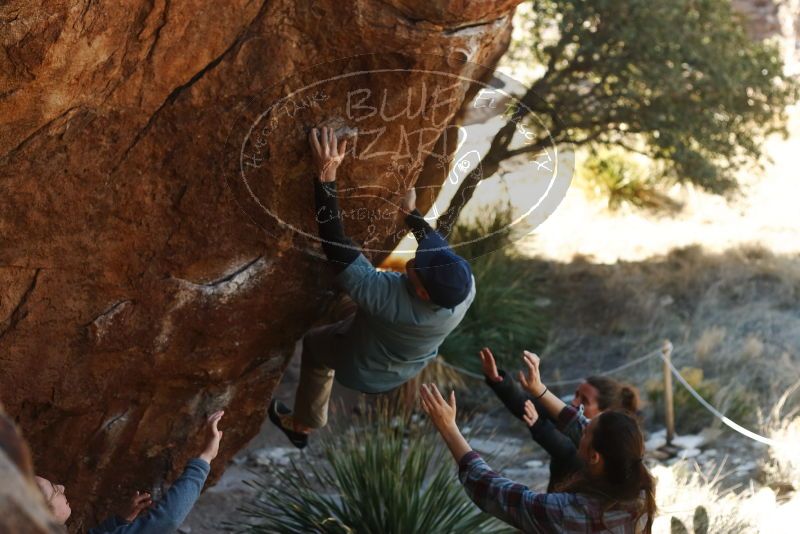 Bouldering in Hueco Tanks on 02/03/2019 with Blue Lizard Climbing and Yoga

Filename: SRM_20190203_1304260.jpg
Aperture: f/3.5
Shutter Speed: 1/500
Body: Canon EOS-1D Mark II
Lens: Canon EF 50mm f/1.8 II