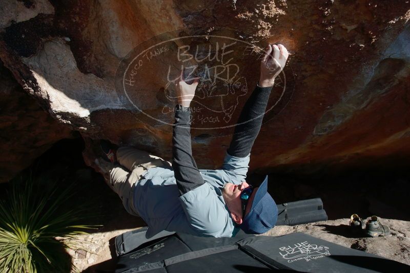 Bouldering in Hueco Tanks on 02/03/2019 with Blue Lizard Climbing and Yoga

Filename: SRM_20190203_1421550.jpg
Aperture: f/6.3
Shutter Speed: 1/250
Body: Canon EOS-1D Mark II
Lens: Canon EF 16-35mm f/2.8 L