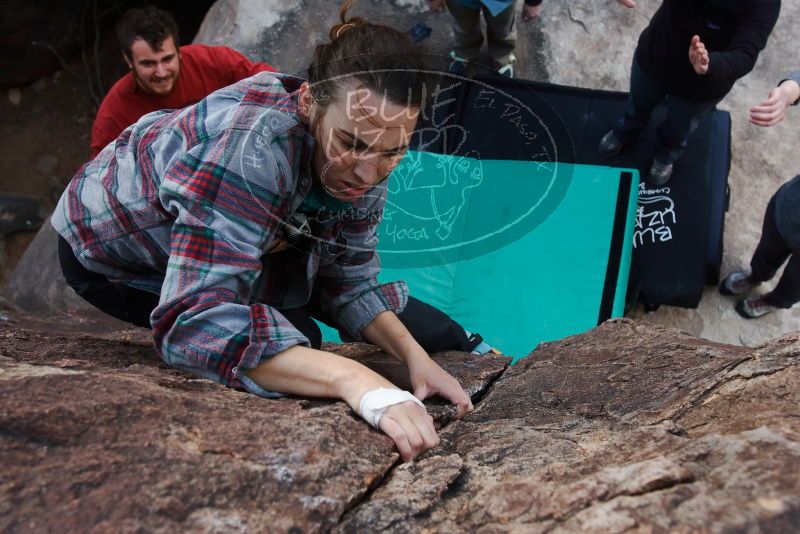 Bouldering in Hueco Tanks on 02/03/2019 with Blue Lizard Climbing and Yoga

Filename: SRM_20190203_1654060.jpg
Aperture: f/5.6
Shutter Speed: 1/320
Body: Canon EOS-1D Mark II
Lens: Canon EF 16-35mm f/2.8 L