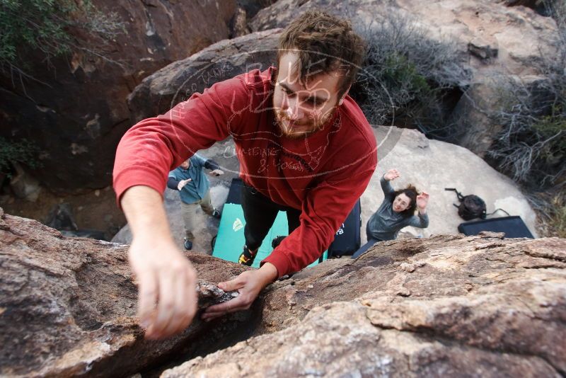 Bouldering in Hueco Tanks on 02/03/2019 with Blue Lizard Climbing and Yoga

Filename: SRM_20190203_1655160.jpg
Aperture: f/5.6
Shutter Speed: 1/200
Body: Canon EOS-1D Mark II
Lens: Canon EF 16-35mm f/2.8 L