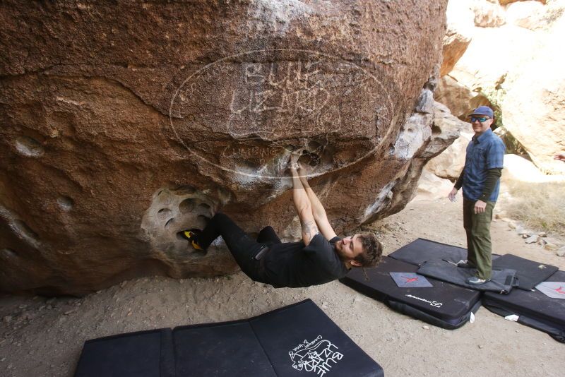 Bouldering in Hueco Tanks on 02/02/2019 with Blue Lizard Climbing and Yoga

Filename: SRM_20190202_1114160.jpg
Aperture: f/5.6
Shutter Speed: 1/200
Body: Canon EOS-1D Mark II
Lens: Canon EF 16-35mm f/2.8 L