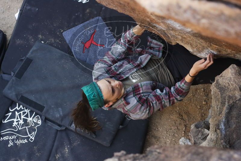Bouldering in Hueco Tanks on 02/02/2019 with Blue Lizard Climbing and Yoga

Filename: SRM_20190202_1131050.jpg
Aperture: f/3.5
Shutter Speed: 1/320
Body: Canon EOS-1D Mark II
Lens: Canon EF 50mm f/1.8 II