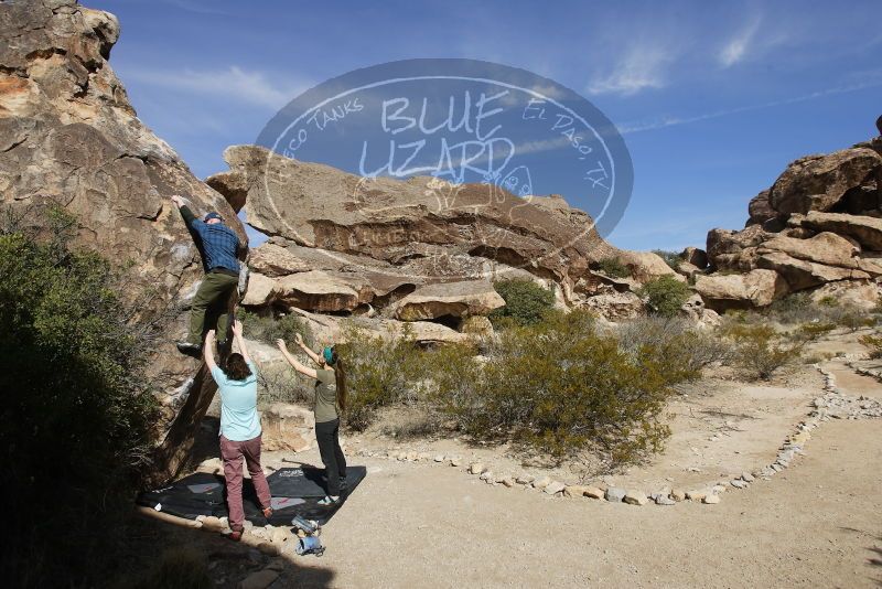 Bouldering in Hueco Tanks on 02/02/2019 with Blue Lizard Climbing and Yoga

Filename: SRM_20190202_1159450.jpg
Aperture: f/5.6
Shutter Speed: 1/640
Body: Canon EOS-1D Mark II
Lens: Canon EF 16-35mm f/2.8 L