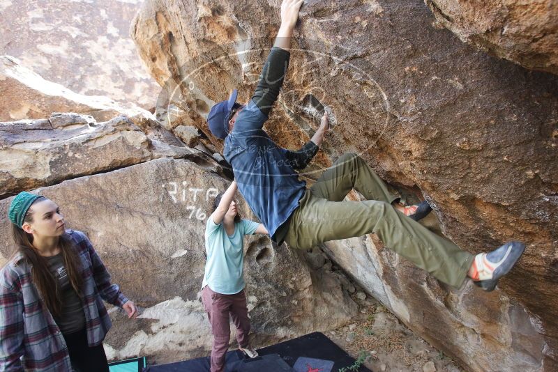 Bouldering in Hueco Tanks on 02/02/2019 with Blue Lizard Climbing and Yoga

Filename: SRM_20190202_1312191.jpg
Aperture: f/5.0
Shutter Speed: 1/200
Body: Canon EOS-1D Mark II
Lens: Canon EF 16-35mm f/2.8 L