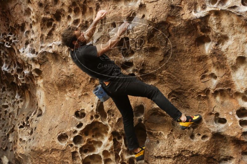 Bouldering in Hueco Tanks on 02/02/2019 with Blue Lizard Climbing and Yoga

Filename: SRM_20190202_1503050.jpg
Aperture: f/3.5
Shutter Speed: 1/125
Body: Canon EOS-1D Mark II
Lens: Canon EF 50mm f/1.8 II