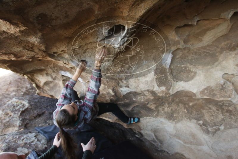 Bouldering in Hueco Tanks on 02/02/2019 with Blue Lizard Climbing and Yoga

Filename: SRM_20190202_1707040.jpg
Aperture: f/5.6
Shutter Speed: 1/160
Body: Canon EOS-1D Mark II
Lens: Canon EF 16-35mm f/2.8 L