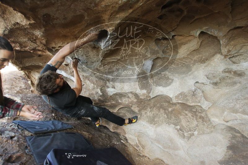 Bouldering in Hueco Tanks on 02/02/2019 with Blue Lizard Climbing and Yoga

Filename: SRM_20190202_1747100.jpg
Aperture: f/4.0
Shutter Speed: 1/200
Body: Canon EOS-1D Mark II
Lens: Canon EF 16-35mm f/2.8 L