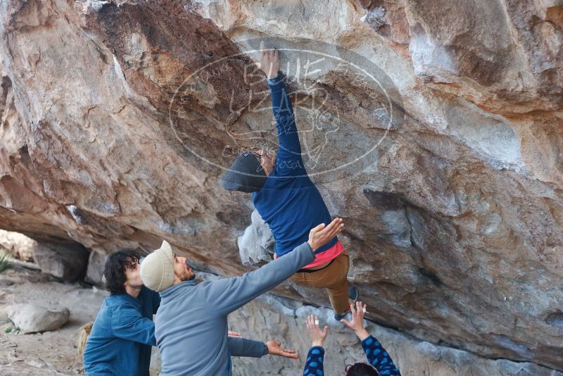Bouldering in Hueco Tanks on 02/09/2019 with Blue Lizard Climbing and Yoga

Filename: SRM_20190209_1028590.jpg
Aperture: f/2.8
Shutter Speed: 1/400
Body: Canon EOS-1D Mark II
Lens: Canon EF 50mm f/1.8 II