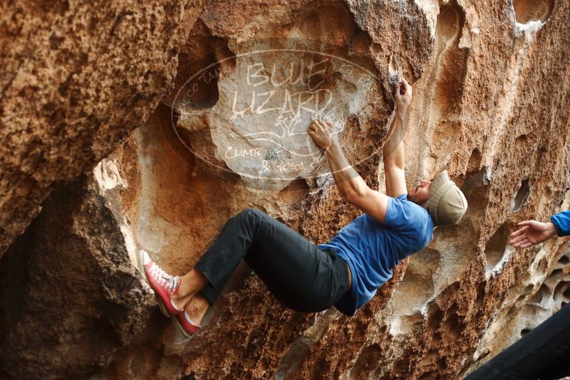Bouldering in Hueco Tanks on 02/09/2019 with Blue Lizard Climbing and Yoga

Filename: SRM_20190209_1523370.jpg
Aperture: f/4.0
Shutter Speed: 1/500
Body: Canon EOS-1D Mark II
Lens: Canon EF 50mm f/1.8 II