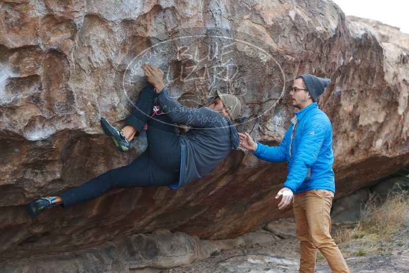 Bouldering in Hueco Tanks on 02/09/2019 with Blue Lizard Climbing and Yoga

Filename: SRM_20190209_1823450.jpg
Aperture: f/3.5
Shutter Speed: 1/160
Body: Canon EOS-1D Mark II
Lens: Canon EF 50mm f/1.8 II