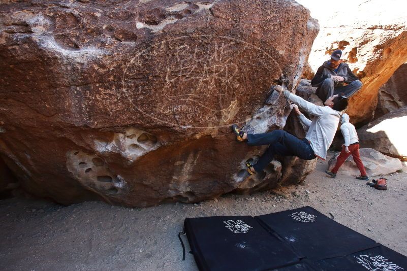 Bouldering in Hueco Tanks on 02/17/2019 with Blue Lizard Climbing and Yoga

Filename: SRM_20190217_1101210.jpg
Aperture: f/5.6
Shutter Speed: 1/160
Body: Canon EOS-1D Mark II
Lens: Canon EF 16-35mm f/2.8 L