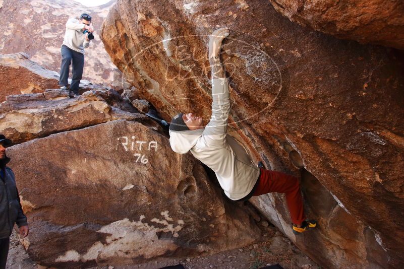 Bouldering in Hueco Tanks on 02/17/2019 with Blue Lizard Climbing and Yoga

Filename: SRM_20190217_1106460.jpg
Aperture: f/4.5
Shutter Speed: 1/400
Body: Canon EOS-1D Mark II
Lens: Canon EF 16-35mm f/2.8 L
